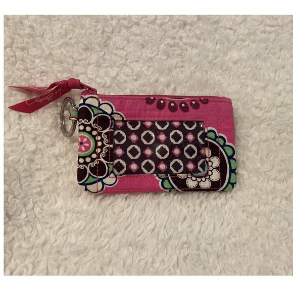 Vera Bradley ID Case and Key Ring (Cupcakes Pink - Retired Pattern) - Picture 1 of 5